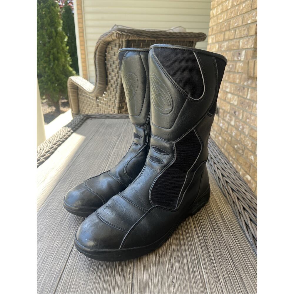 SIDI Motorcycle Racing Street Boots Men's US Size 10 Black ITALY